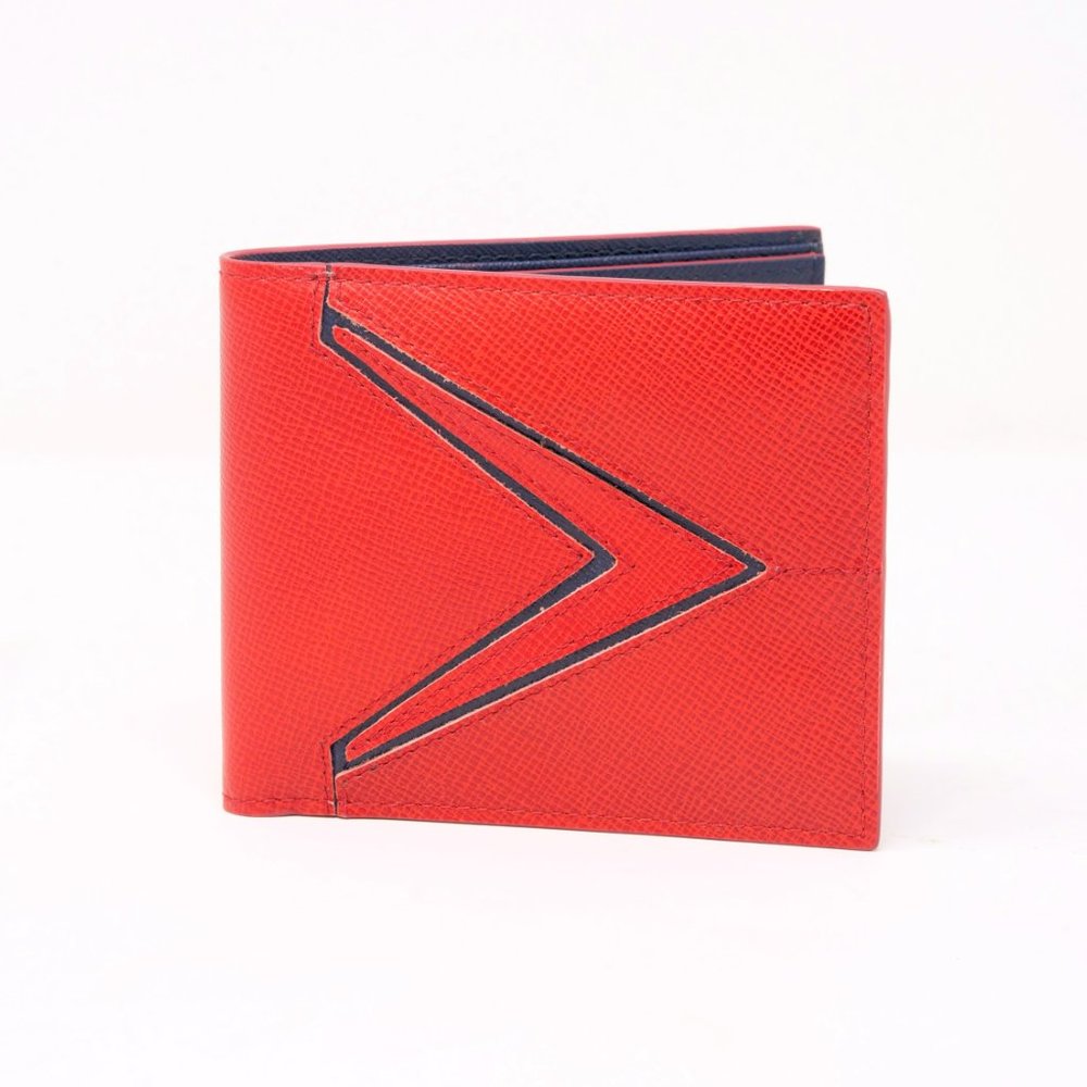 MAX STANCO GALAXY SAFFIANO BIFOLD WALLET RED